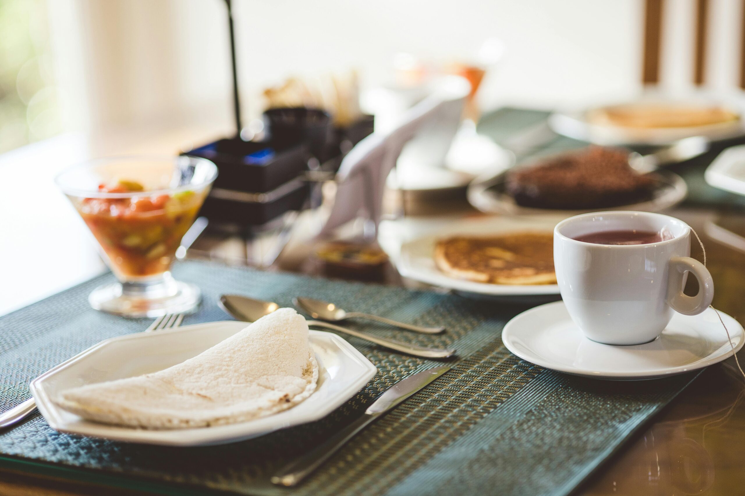 Café da manhã especial em família